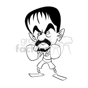 celebrity cartoon character boxer