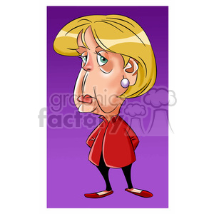 vector angela merkel character clipart. Commercial use image # 393723