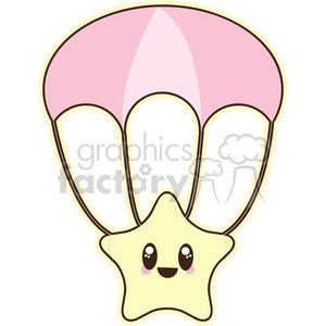 Parachute Star clipart. Commercial use image # 394614