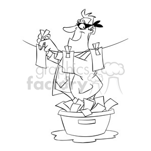 money laundering black and white clipart. Commercial use image # 394684