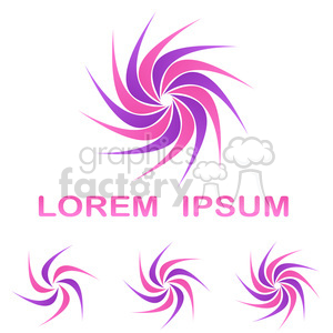 logo template curved 010 clipart.