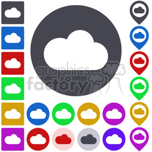 cloud icon pack clipart.