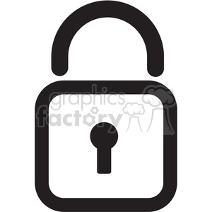 closed lock icon clipart. Royalty-free icon # 398374