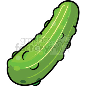 cartoon pickle with highlights vector art clipart. Commercial use icon # 400576