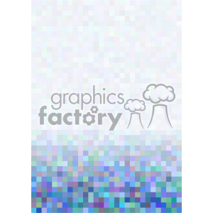blue gradient pixel pattern vector bottom background template