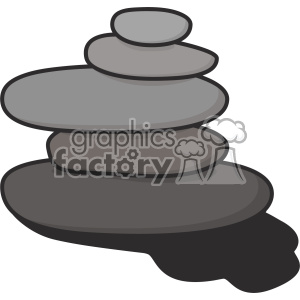 clipart - Balancing stones clip art vector images.