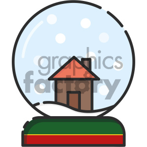 snowglobe vector icon clipart. Commercial use image # 403978