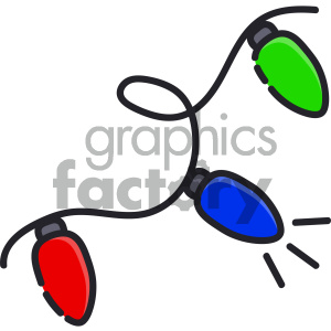 christmas lights vector icon clipart. Royalty-free image # 403985