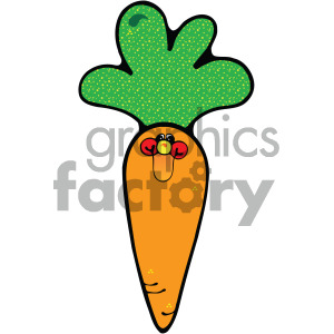vector cartoon carrots clipart.