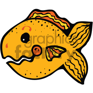 cartoon vector fish 001 c clipart. Commercial use image # 405272