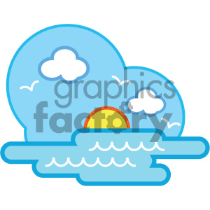ocean nature icon clipart. Royalty-free icon # 405745