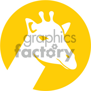giraffe icon vector art clipart.