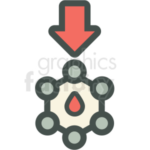 nanofiltration technology icon clipart.
