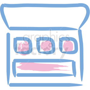eyeshadow cosmetic vector icons clipart.
