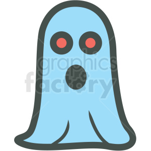 halloween ghost vector icon image clipart.