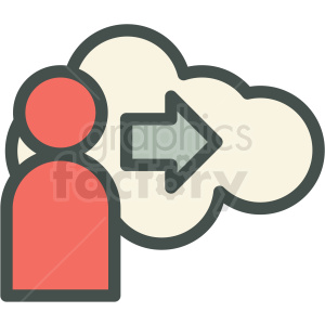 clipart - artificial itelligence data bank vector icon.