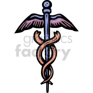 medical wings+of+life emergency emt   Healt18 Clip+Art symbol Caduceus
