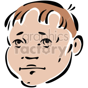 child face clipart. Commercial use image # 157341