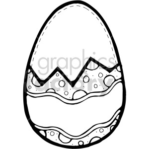 easter egg 014 bw clipart. Royalty-free image # 407862