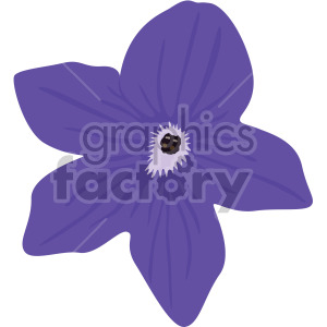 Browallia flower clipart. Commercial use image # 408061