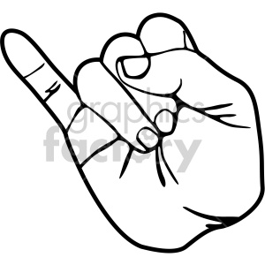 hand black+white ASL pinky+promise