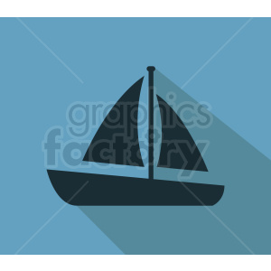clipart - sail boat vector icon design.