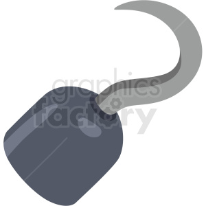 pirate hook hand vector clipart no background .