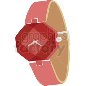 vector female wrist watch no background clipart. Commercial use image # 409494