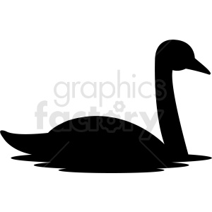 clipart - silhouette geese vector clipart.