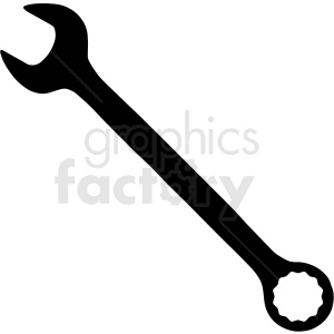 combination wrench vector icon clipart. Royalty-free image # 411454