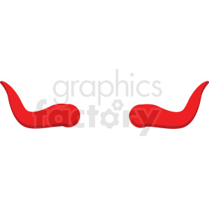 cartoon devil horns vector clipart clipart. Commercial use image # 411680