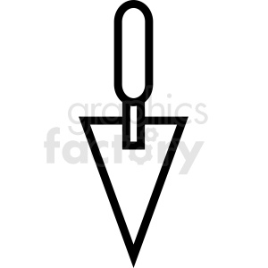 brick laying trowel vector clipart .