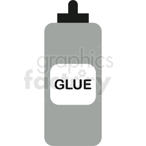 clipart - tall glue bottle clipart.