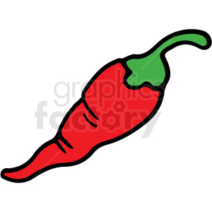 cartoon food vegetable chili+pepper