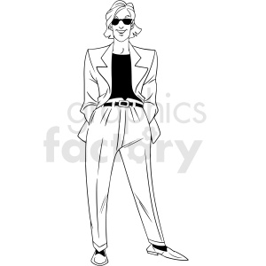 90s guy vector clipart clipart. Royalty-free image # 412896