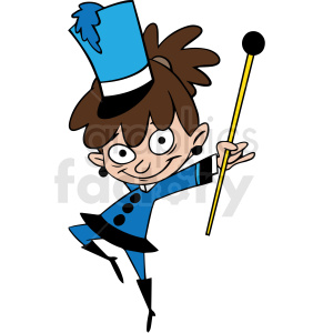 band girl vector clipart clipart. Royalty-free image # 413049