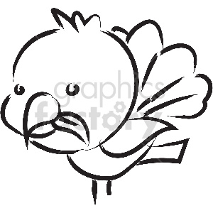 black and white tattoo bird vector clipart .