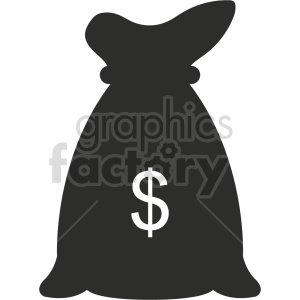 money bag vector icon graphic clipart 3 .