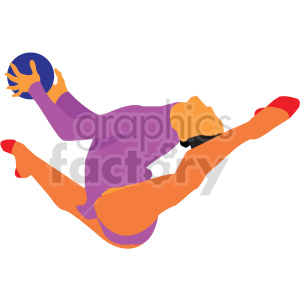 Olympic gymnastics vector design clipart.