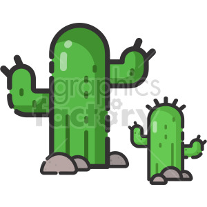 cartoon cactus clipart clipart. Royalty-free icon # 415123
