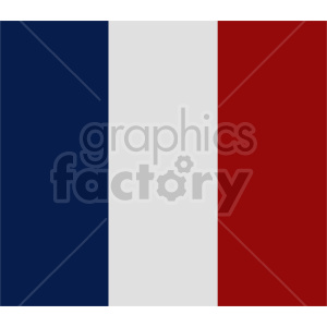 clipart - flag of France vector clipart 07.