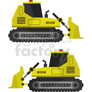 bulldozer bundle vector clipart .