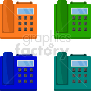telephone bundle vector graphic clipart. Royalty-free image # 417410