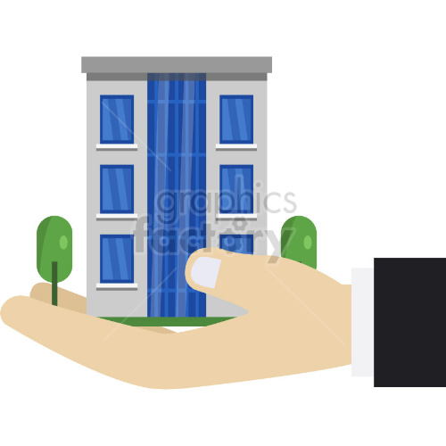 office building for sale clipart
