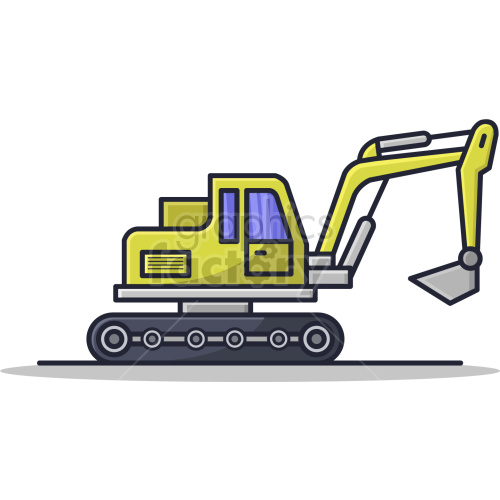 excavator vector icon