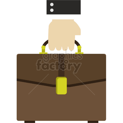 briefcase vector graphic clipart. Royalty-free image # 418348