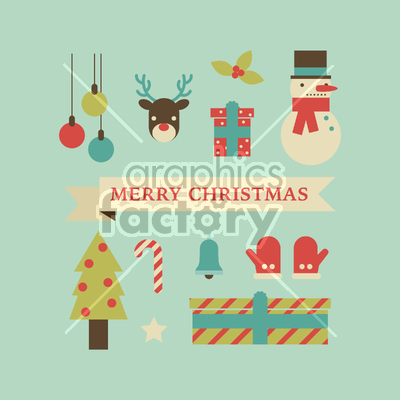 set +christmas +xmas +reindeer +snowman +christmas+tree