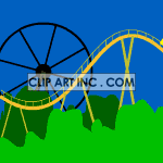   roller coaster park ride amusement fun  amus_park002aa.gif Animations 2D Entertainment 