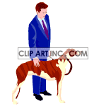 animated greyhound in a dog show animation. Commercial use animation # 120092