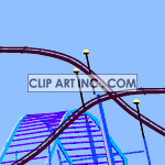 roller coaster ride amusement park fun rollercoaster coasters  rollercoaster_close001aa.gif Animations 2D Entertainment 
